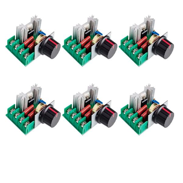 Imagem de Controle velocidade 1000w 16A 20A Kit 6 Unidades dimer regulador potência motor