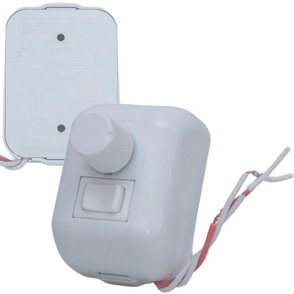 Imagem de Controle Ventilador Dimmer controle de luz e velocidade Kit com 2 Dimmer interruptor