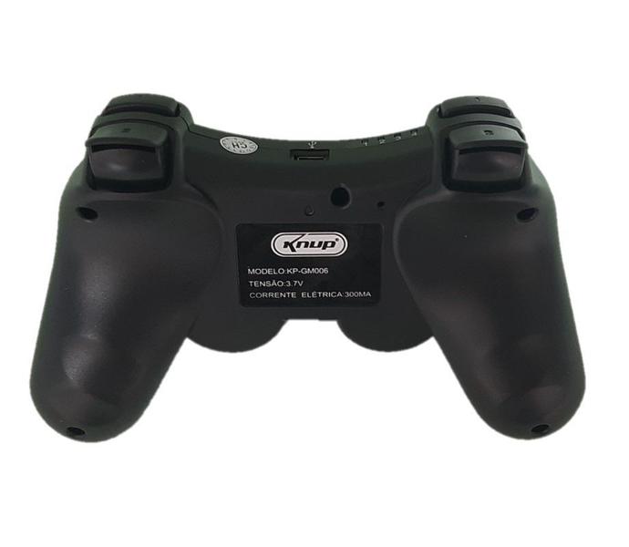 Imagem de Controle Video Game Wireless Sem Fio PS3 PC Recarregável KP-GM006