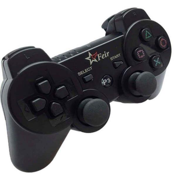 Imagem de Controle Wireless Dualshock Bluetooth Bateria Recarregável Para Playstation 3 Play 3 Ps3 FEIR FR-205