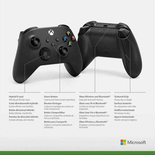 Imagem de Controle Xbox One e Series Sem Fio Carbon Black Preto