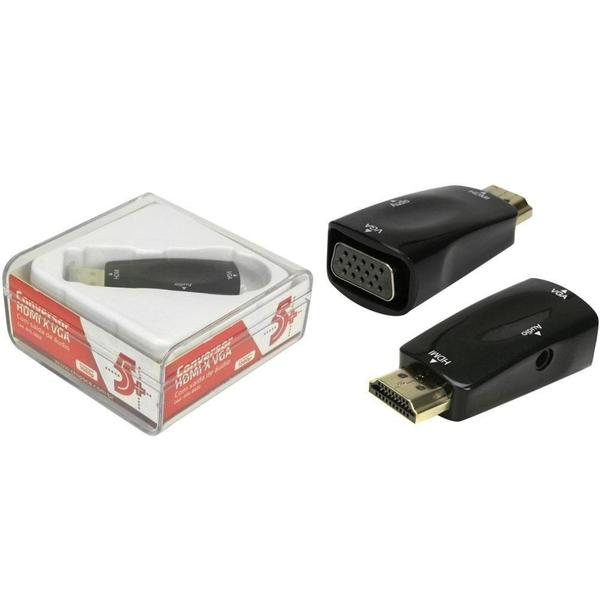 Imagem de Conversor 5+ Plug HDMI para VGA com saída R/L 075-0822