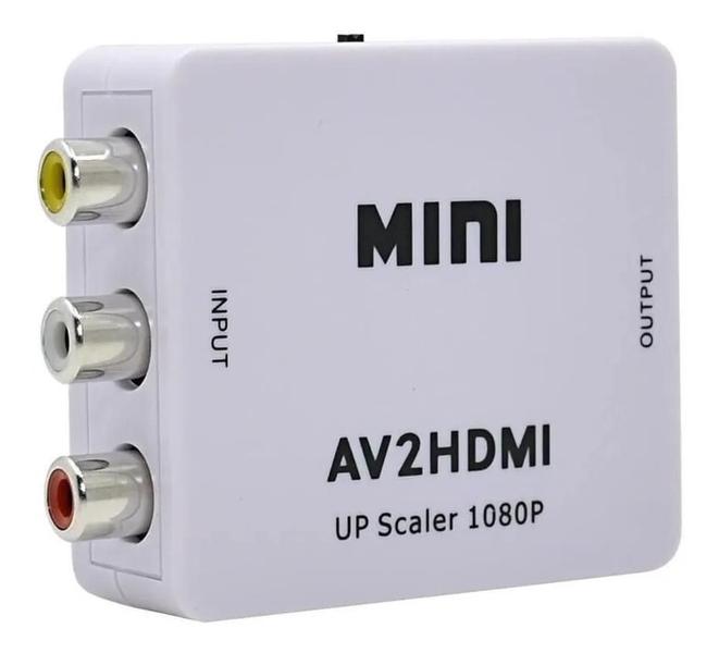 Imagem de Conversor Adaptador Av2 - Hdmi Video 3 Rca Av Para Hdmi