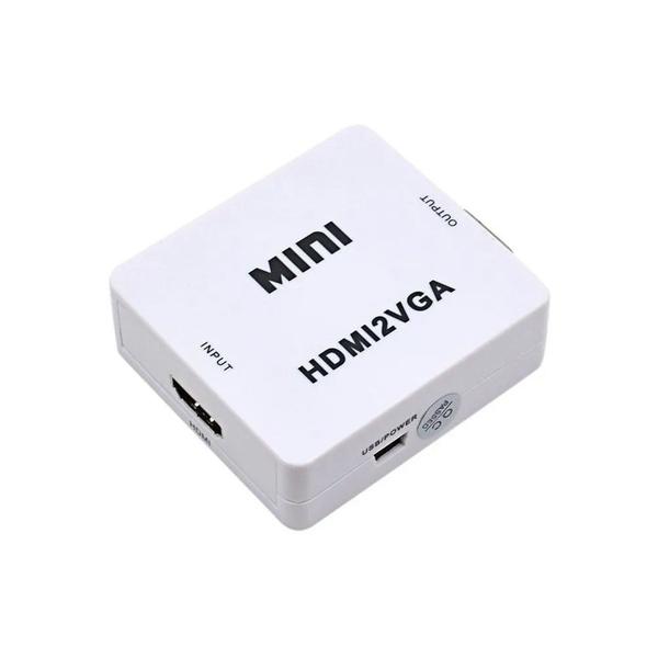 Imagem de Conversor Adaptador Hdmi p/ Vga Com Saida De Audio P2 709