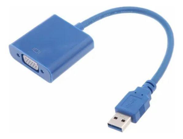 Imagem de Conversor Adaptador Usb 3.0 A Macho X Vga Fêmea Tebera