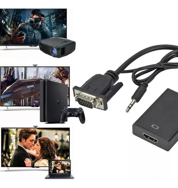 Imagem de Conversor adaptador VGA para HDMI PC/TV