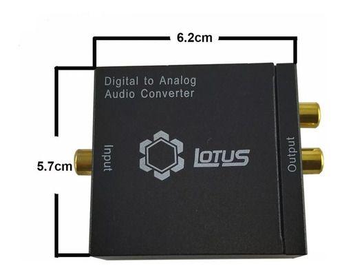 Imagem de Conversor Áudio Digital Optico P/analógico Rca Lt-d005