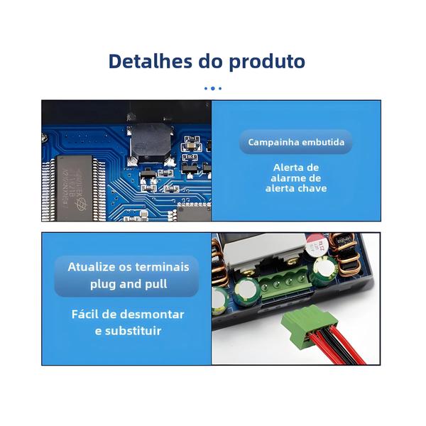 Imagem de Conversor Buck Boost DC-DC Ajustável 6-36V - Módulo de Carregamento Solar