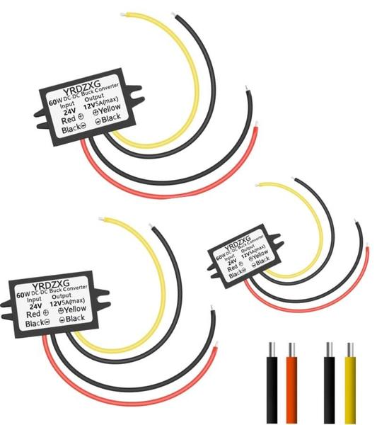 Imagem de Conversor Buck YRDZXG (3Pac) DC-DC 24V para 12V 5A 60W