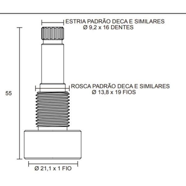 Imagem de Conversor Celite x Deca Registro Pressão