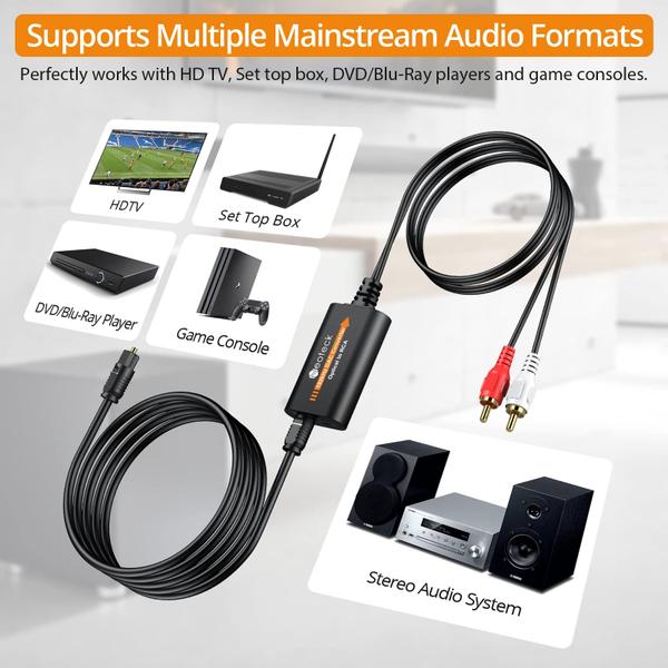 Imagem de Conversor DAC Neoteck 192kHz com amplificador embutido+cabo de 2,1 m