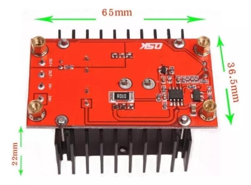 Imagem de Conversor Dc Step-Up Regulador Tensao 10A 150W De 12V A 35V