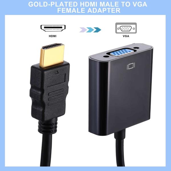 Imagem de Conversor de adaptador HDMI para VGA Yunsailing, pacote com 20 unidades, preto