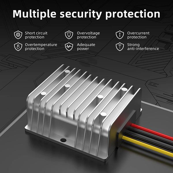 Imagem de Conversor de energia YAXIGE DC-DC 8-40V para 12V 10A 120W