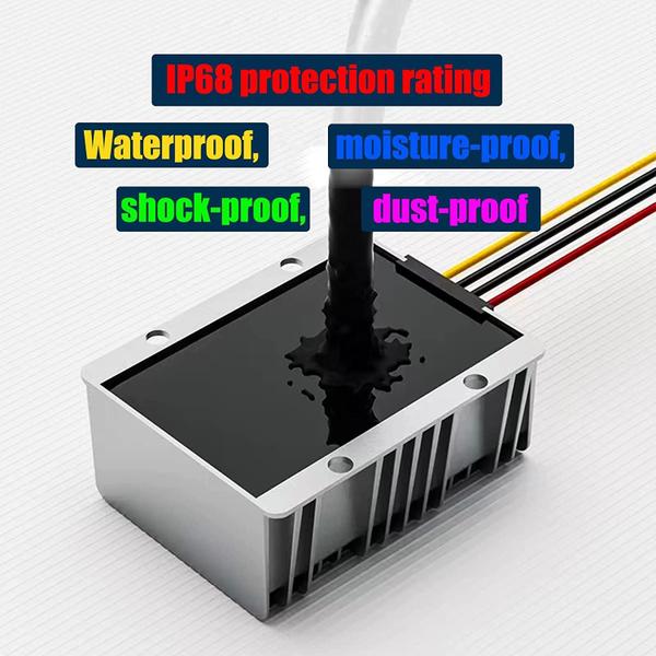 Imagem de Conversor de energia YAXIGE DC-DC 9-40V a 24V 6A 144W à prova d'água