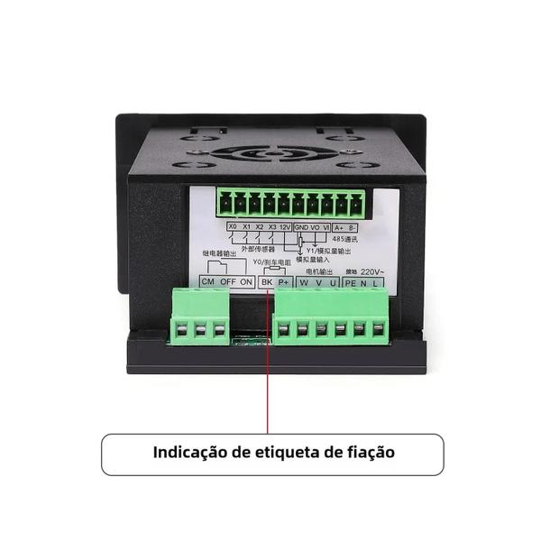 Imagem de Conversor de Frequência Mico 750W Monofásico 220V para Trifásico 220V - Inversor RS485