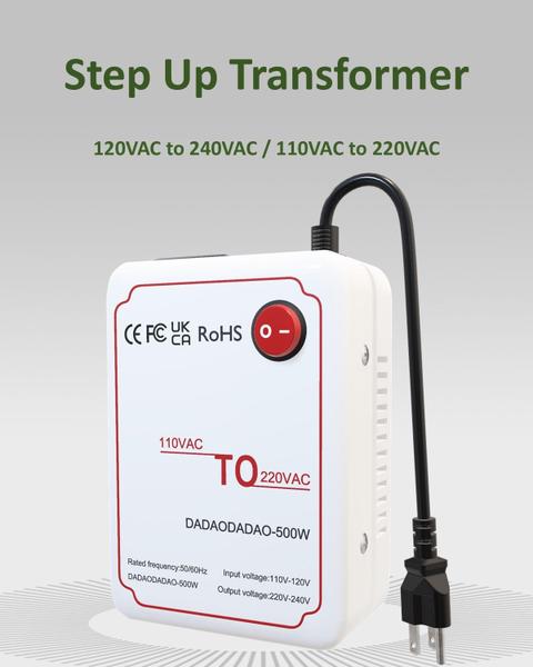 Imagem de Conversor de tensão Dadaodadao 110V para 220V Step Up Transformer