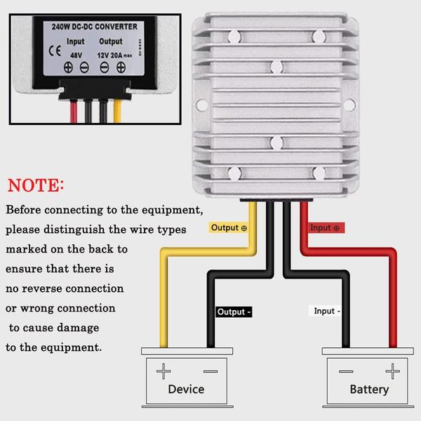 Imagem de Conversor de tensão Protooma DC 8V-40V para 13,8V 10A 138W