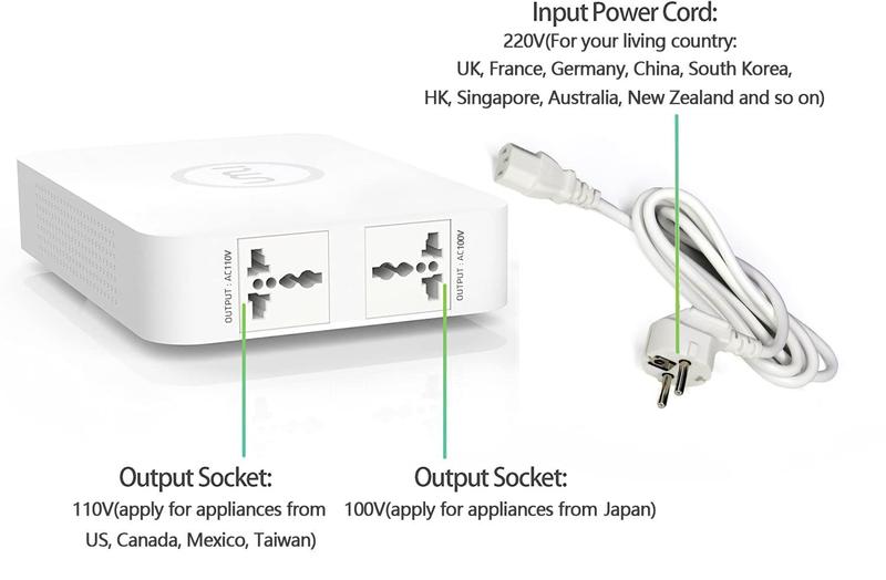 Imagem de Conversor de tensão UMI Step Down 220V para 110V 500W