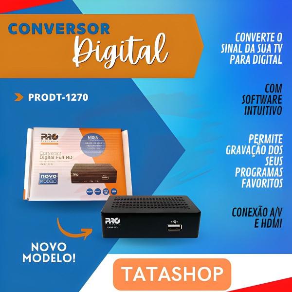 Imagem de Conversor Digital Full Hd Digital ProELETRONIC PRODT-1270