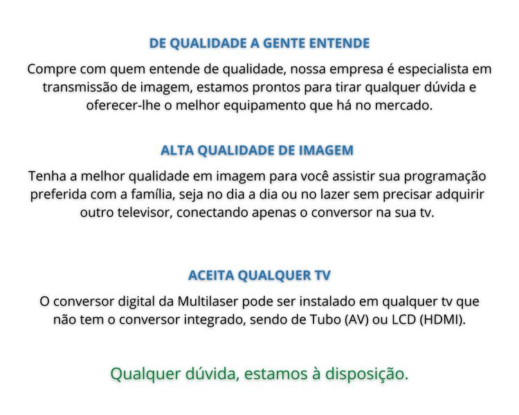 Imagem de Conversor Digital terrestre TV antiga Tubo Full HD HDMI RCA