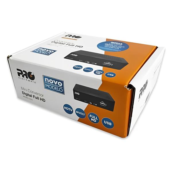 Imagem de Conversor e Gravador Digital Full Hd Prodt-1270 Proeletronic