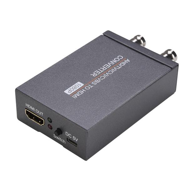 Conversor Full Hd 4k 720p/1080p bnc para adaptador de vídeo hdmi - converter sinal de vídeo tvi cvi ahd cvbs bnc para hdmi para monitor hdtv dvrs - HUOGUO Imagem de Conversor Full Hd 4k 720p/1080p bnc para adaptador de vídeo hdmi - converter sinal de vídeo tvi cvi ahd cvbs bnc para hdmi para monitor hdtv dvrs