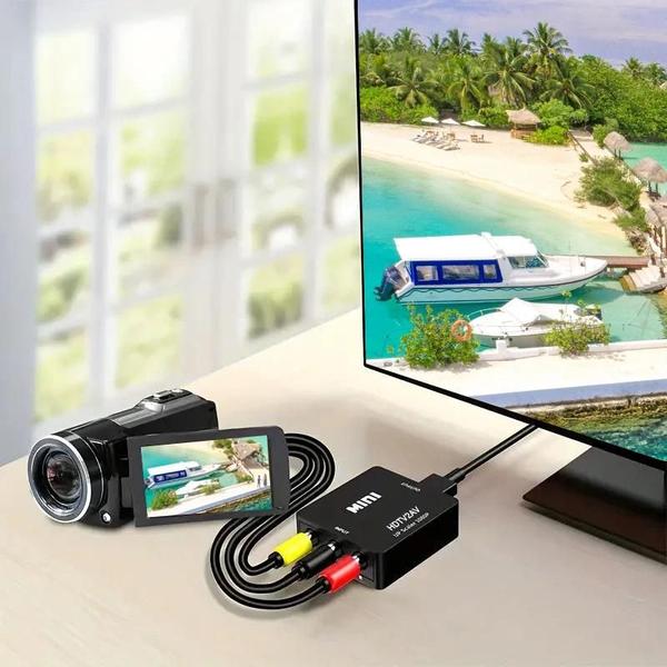 Imagem de Conversor HDMI para AV RCA - Adaptador para PC, HDTV e Projetor