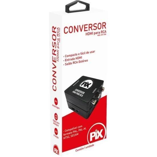 Imagem de Conversor HDMI Para RCA Preto Pix F002