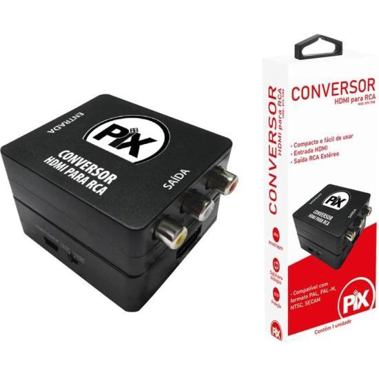 Imagem de Conversor HDMI Para RCA Preto Pix