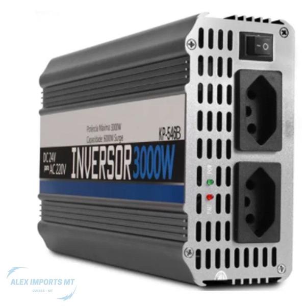 Conversor Inversor 24v para 220v Veicula 3000w Pra Geladeira - A.R Variedades MT Imagem de Conversor Inversor 24v para 220v Veicula 3000w Pra Geladeira