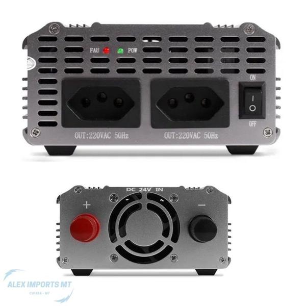 Conversor Inversor 24v para 220v Veicula 3000w Pra Geladeira - A.R Variedades MT Imagem de Conversor Inversor 24v para 220v Veicula 3000w Pra Geladeira