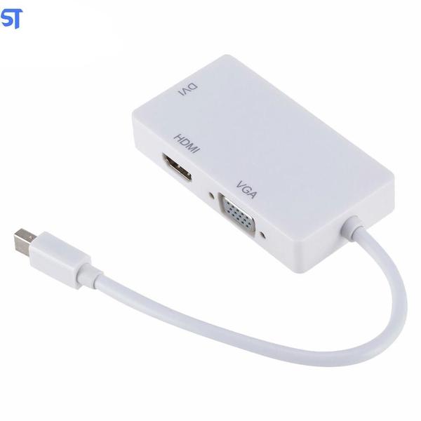 Imagem de Conversor Mini Displayport Dp Macho 1X3 Para Hdmi Dvi Vga