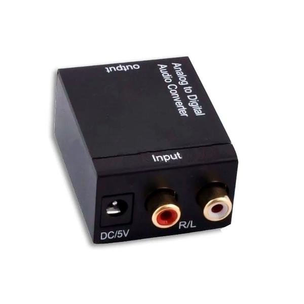 Imagem de Conversor Optico Digital Coaxial P/ Som Analógico Saída RCA