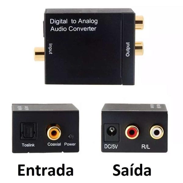 Imagem de Conversor Optico Ou Coaxial Para Rca