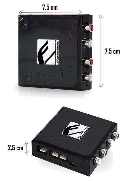 Imagem de Conversor Rca Falcon Fc 4X 4 Canais Fio Para Rca