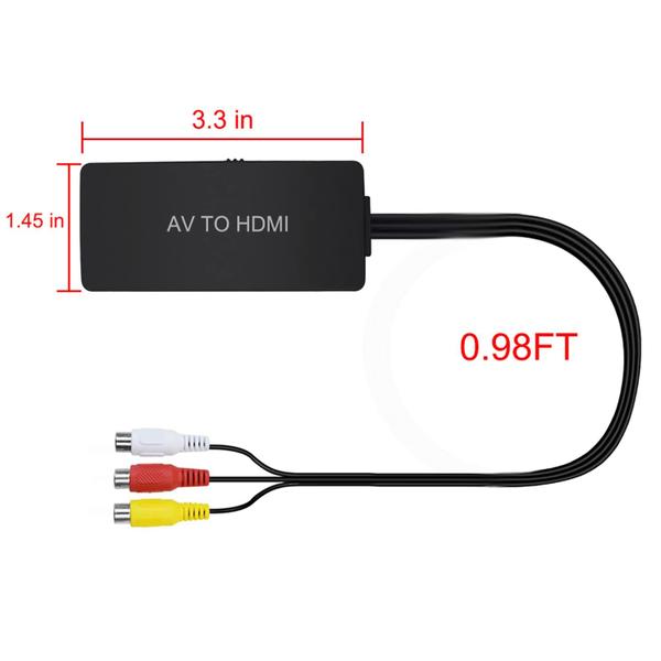 Imagem de Conversor RCA para HDMI Adaptador AV para HDMI composto para HDMI