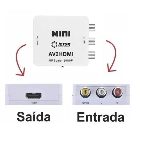 Imagem de Conversor RCA para HDMI Lotus LT-324 (Kit com 5)