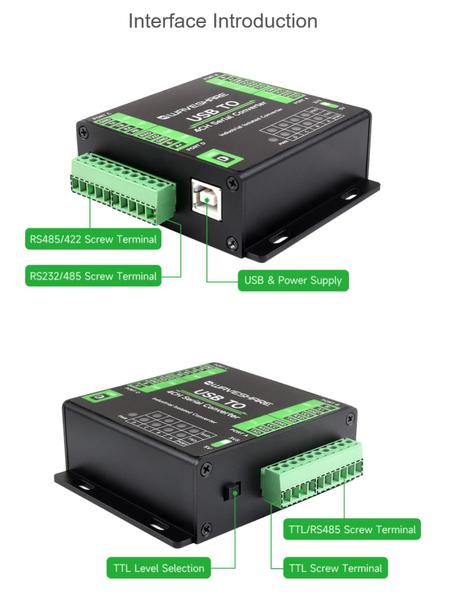 Imagem de Conversor serial USB para 4 canais TUOPUONE FT4232HL Chip