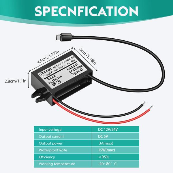 Imagem de Conversor Step-Down Adaptador de alimentação Buck Module 15W 5V