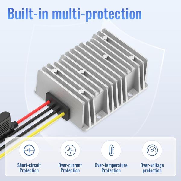 Imagem de Conversor Step Down Kzreect 12V 30A 360W DC 17-55V para 12V