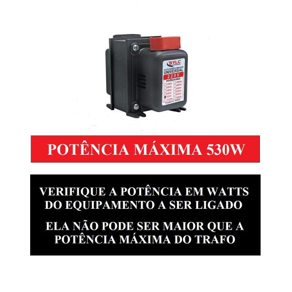 Imagem de Conversor Transformador 110 220 Universal 140w Bivolt 200va