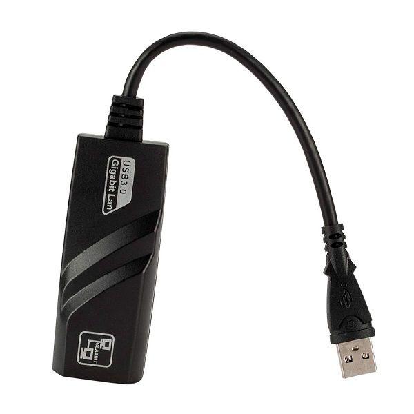 Imagem de Conversor USB 3.0 Macho X RJ45 Femea 10/100/1000 Multilaser WI422