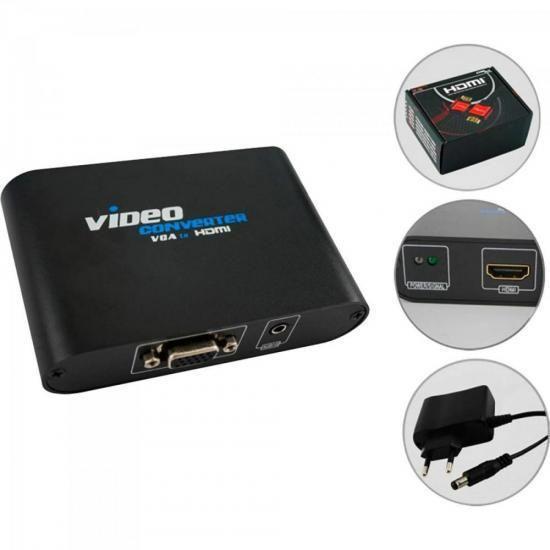 Imagem de Conversor Vga Para Hdmi Video Converter Preto Pix