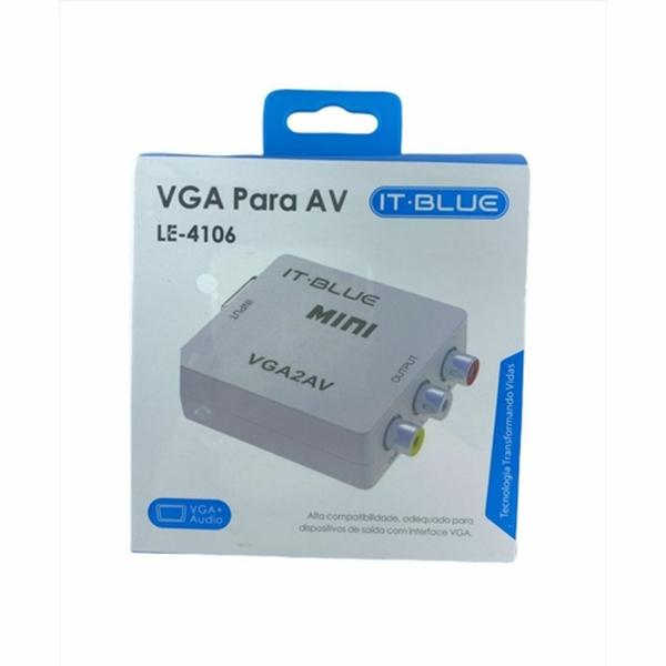 Imagem de Conversor vga x av it-blue le-4106