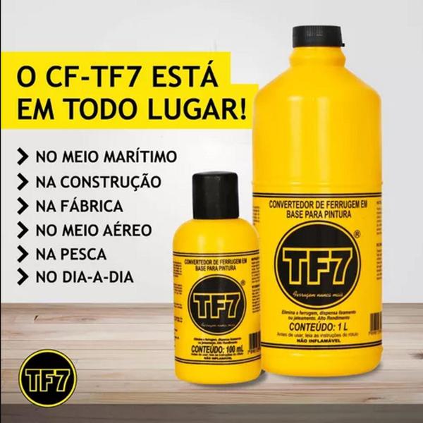 Imagem de Convertedor De Ferrugem Base Para Pintura TF7 1 Litro 500ml ou 200ml