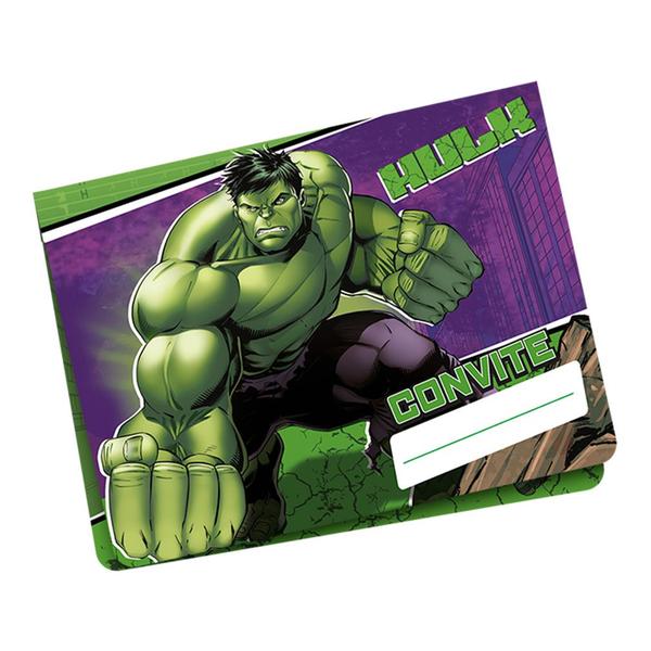 Imagem de Convite de Aniversário Hulk - 8 Unidades
