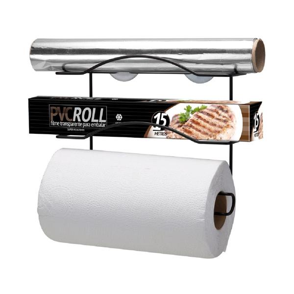 Cook Home Organizador Black para 3 Rolos - 2502 - ARTHI Imagem de Cook Home Organizador Black para 3 Rolos - 2502 - ARTHI