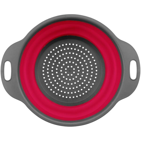 Imagem de COOKER ESCORREDOR 8x24x20cm SILICONE VERMELHO RETRÁTIL