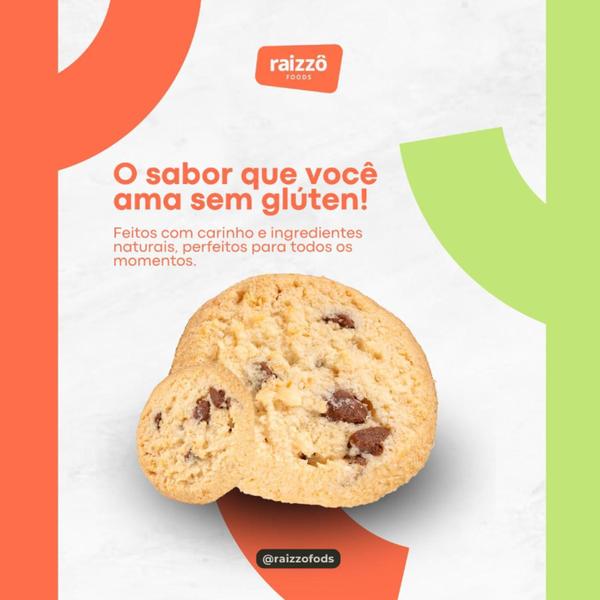 Imagem de Cookie Coco Com Gotas De Choc. S/ Gluten Raizzo 120G